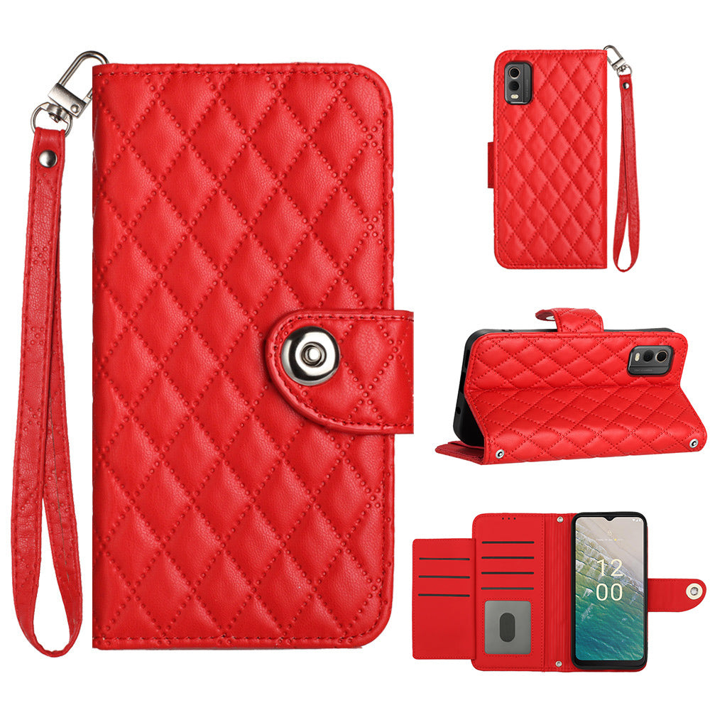 YB Imprinting Series-8 for Nokia C32 Case Wallet Leather Phone Cover Imprinted Rhombus YB Imprinting Series-8 for Nokia C32 Case Wallet Leather Phone Cover Imprinted Rhombus
